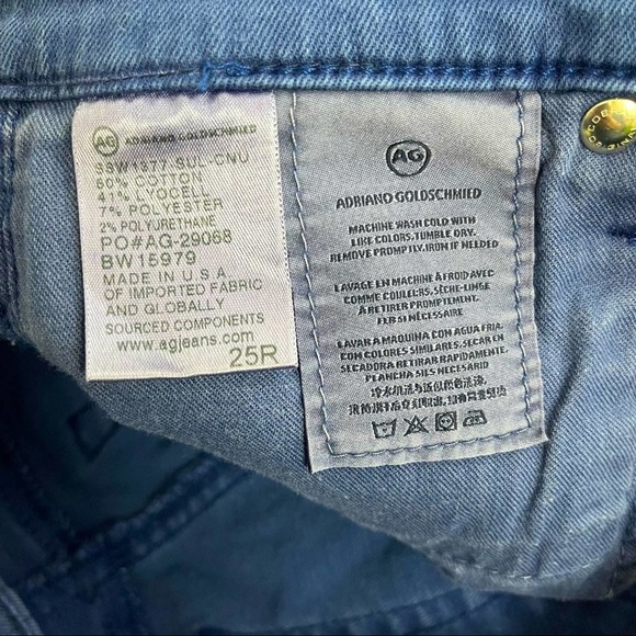 AG Jeans Adriano Goldschmied The Stevie Ankle Slim Straight Anthropologie 25 - Picture 8 of 8